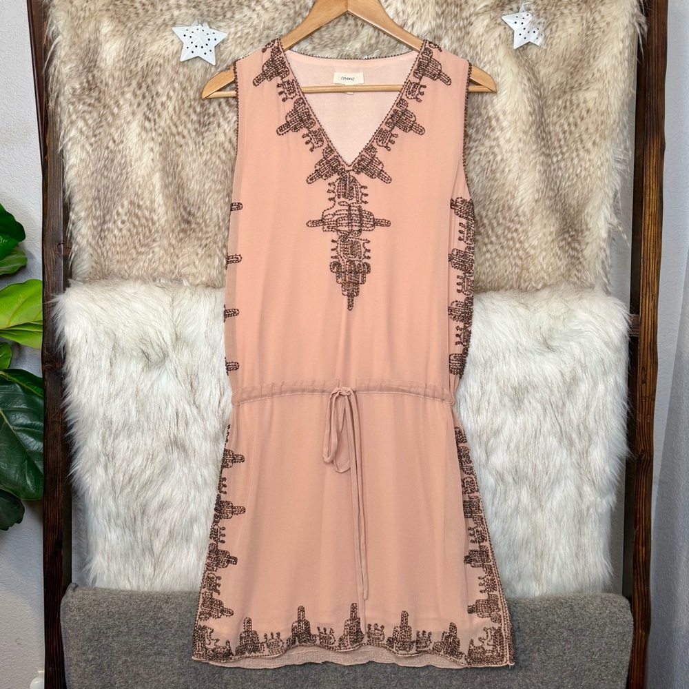 Freeway Beaded Sleeveless Dress